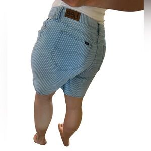 Vintage 90s Lee Striped High Waisted Mom Jeanshorts Size 10/12